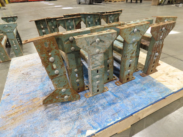 Hytrol MS-3  22" Wide Conveyor Leg Floor Support 12.5-17" Adj Height  Lot of 10