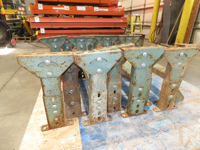 Hytrol MS-3  22" Wide Conveyor Leg Floor Support 12.5-17" Adj Height  Lot of 10