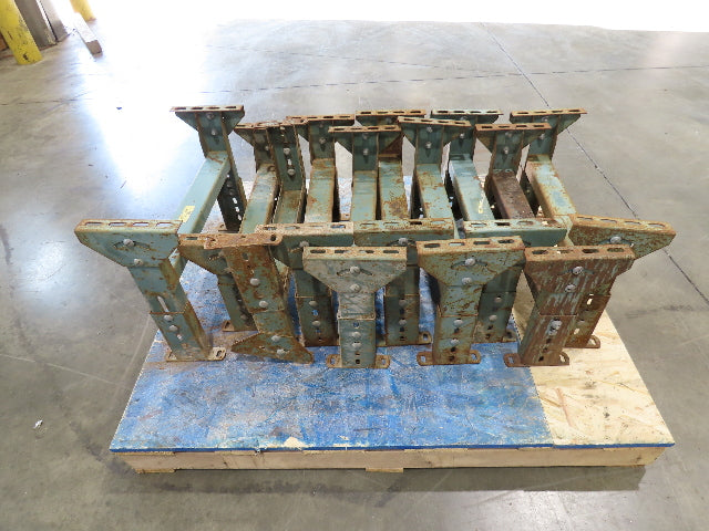 Hytrol MS-3  22" Wide Conveyor Leg Floor Support 12.5-17" Adj Height  Lot of 10