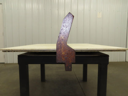 Press Brake Gooseneck Punch Die 97-1/2" Long 90° V 7/16" Finger 3-3/4" H