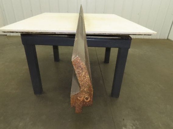 Press Brake Gooseneck Punch Die 97-1/2" Long 90° V 7/16" Finger 3-3/4" H