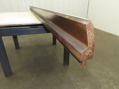 Press Brake Gooseneck Punch Die 97-1/2" Long 90° V 7/16" Finger 3-3/4" H