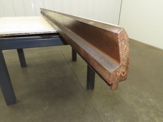 Press Brake Gooseneck Punch Die 97-1/2" Long 90° V 7/16" Finger 3-3/4" H