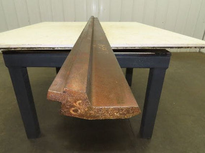 Press Brake Gooseneck Punch Die 97-1/2" Long 90° V 7/16" Finger 3-3/4" H