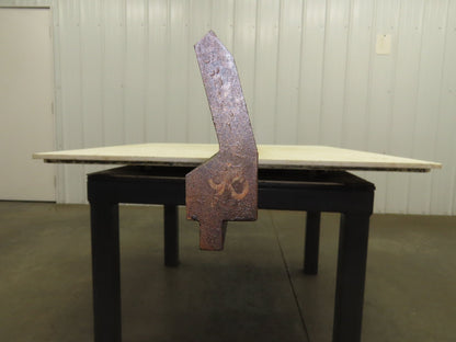 Press Brake Gooseneck Punch Die 97-1/2" Long 90° V 7/16" Finger 3-3/4" H