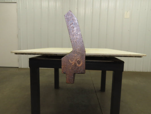 Press Brake Gooseneck Punch Die 97-1/2" Long 90° V 7/16" Finger 3-3/4" H