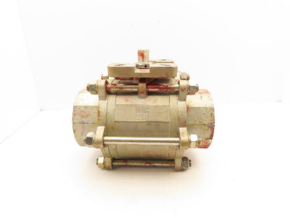 Sharpe CF8M Stainless Ball Valve 4" NPT Threaded Full Port 600psi Series 13