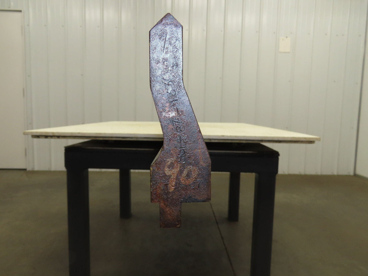 Press Brake Gooseneck Punch Die 120-1/2" Long 90° V 3/4" Finger 4-3/8" H