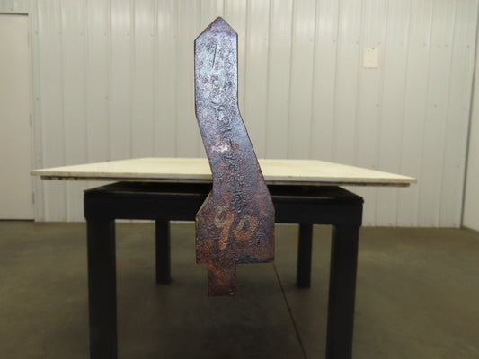 Press Brake Gooseneck Punch Die 120-1/2" Long 90° V 3/4" Finger 4-3/8" H