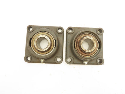 Fafnir RCJ 1-1/4 Flange Mount Ball Bearing 1-1/4" Bore 4-Bolt  Lot of 2