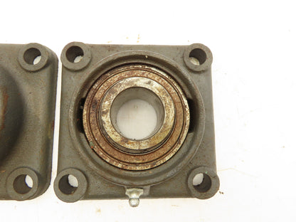 Fafnir RCJ 1-1/4 Flange Mount Ball Bearing 1-1/4" Bore 4-Bolt  Lot of 2