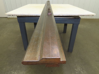Press Brake Punch Die 121-3/4" Long 90° V 5/8" W 4-1/4" H 1/2" Tang
