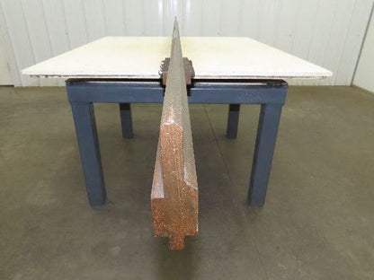 Press Brake Punch Die 121-3/4" Long 90° V 5/8" W 4-1/4" H 1/2" Tang