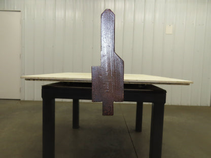 Press Brake Punch Die 121-3/4" Long 90° V 5/8" W 4-1/4" H 1/2" Tang