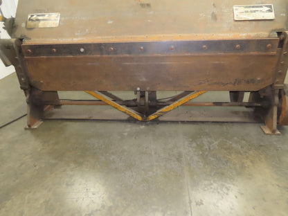 184 Chicago Steel Bending Brake 8' Mechanical Power Apron Leaf Sheet Metal 3Ph