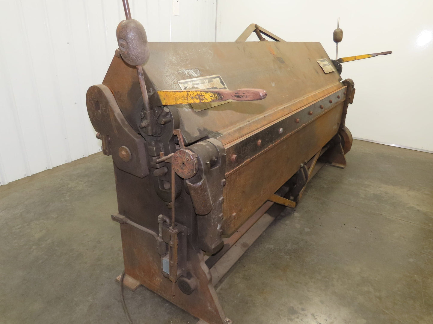 184 Chicago Steel Bending Brake 8' Mechanical Power Apron Leaf Sheet Metal 3Ph