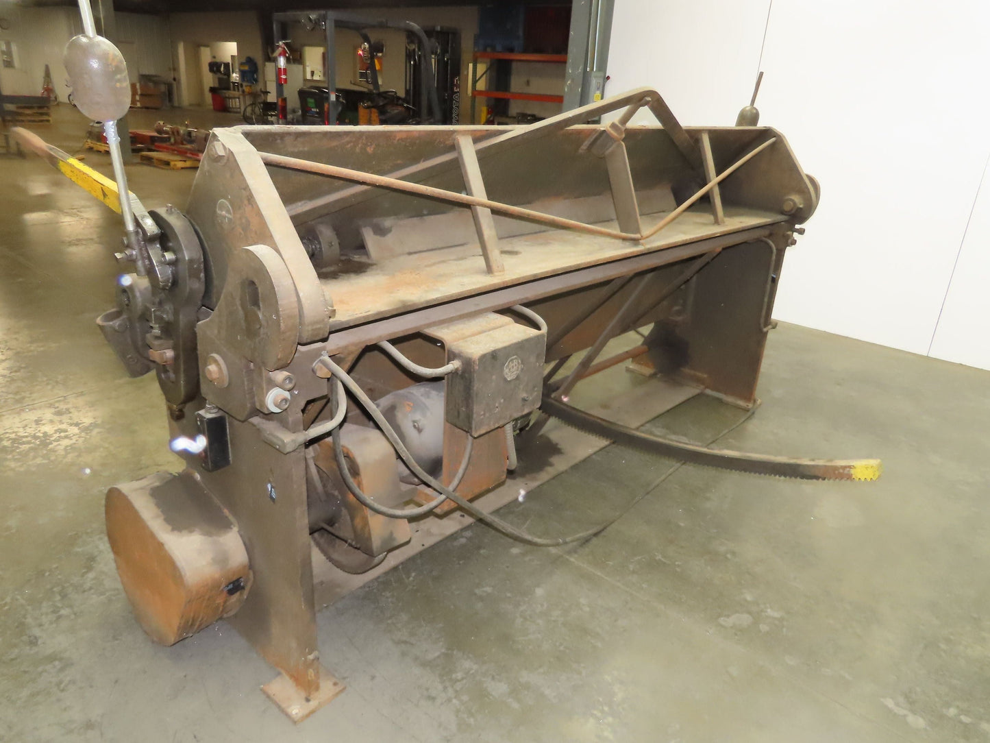 184 Chicago Steel Bending Brake 8' Mechanical Power Apron Leaf Sheet Metal 3Ph