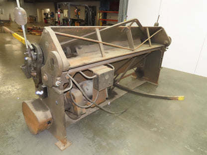 184 Chicago Steel Bending Brake 8' Mechanical Power Apron Leaf Sheet Metal 3Ph