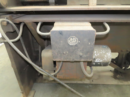 184 Chicago Steel Bending Brake 8' Mechanical Power Apron Leaf Sheet Metal 3Ph