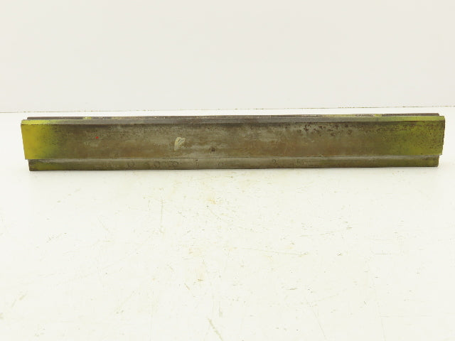 Press Brake Die 18-7/8" Long 90° V 1/2" W 1/4" D 1-3/4" H 1/2" Tang