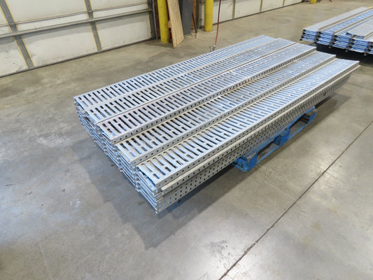 Interlake 9"x 8' Galvanized Steel Pallet Racking Deck 96"D Rack Lot of 40pcs