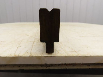 Press Brake Die 52" Long 90° V 1/4" W 1/8" D 1-3/4" H 1/2" Tang