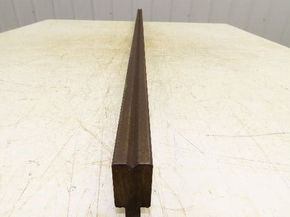 Press Brake Die 52" Long 90° V 1/4" W 1/8" D 1-3/4" H 1/2" Tang