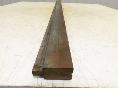 Press Brake Die 52" Long 90° V 1/4" W 1/8" D 1-3/4" H 1/2" Tang
