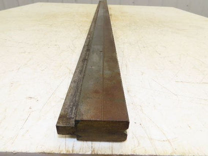 Press Brake Die 52" Long 90° V 1/4" W 1/8" D 1-3/4" H 1/2" Tang