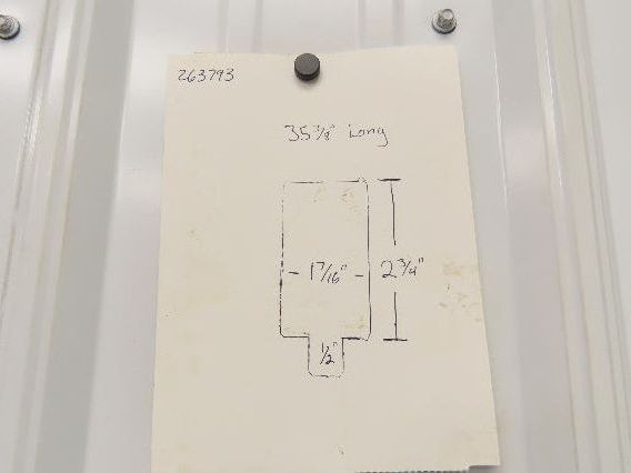 Press Brake Blank Die 35-3/8" Long 2-3/4" High 1-7/16" Wide 1/2" Tang