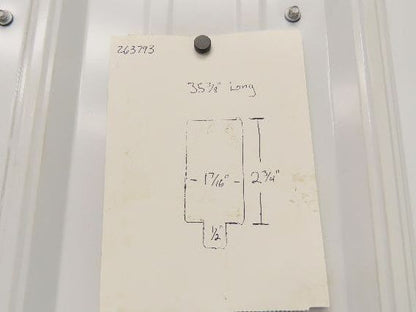 Press Brake Blank Die 35-3/8" Long 2-3/4" High 1-7/16" Wide 1/2" Tang