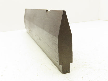 Press Brake Punch Die 18" Long 30° V 1-1/16" W 3-3/4" H 5/8" Tang
