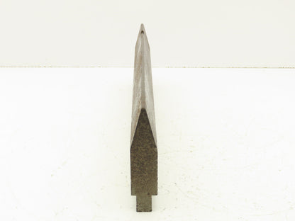 Press Brake Punch Die 18" Long 30° V 1-1/16" W 3-3/4" H 5/8" Tang