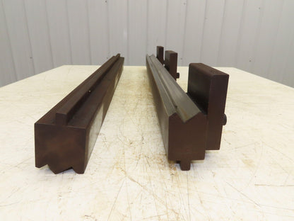 Press Brake Punch Die Set 36-1/2" Long 90° Offset Double Z Bend 1" and 11/16"