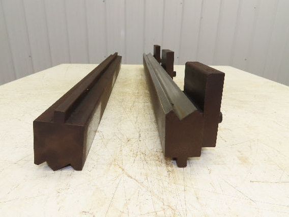 Press Brake Punch Die Set 36-1/2" Long 90° Offset Double Z Bend 1" and 11/16"