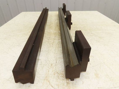 Press Brake Punch Die Set 36-1/2" Long 90° Offset Double Z Bend 1" and 11/16"