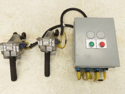 Air Hoist Tool Balancer 8-Button 2-Handle Pendant Control Panel Assembly