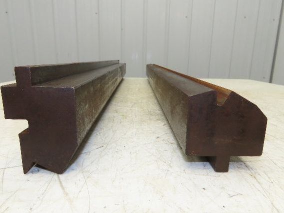 Press Brake Punch Die Set 37-3/8" Long 35° Offset Z Bend 1/2" Deep 1/2" Tang