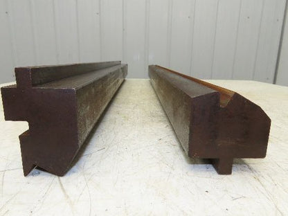 Press Brake Punch Die Set 37-3/8" Long 35° Offset Z Bend 1/2" Deep 1/2" Tang