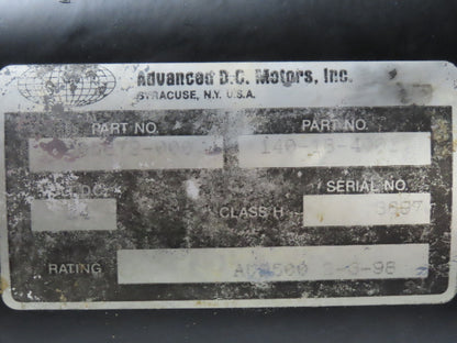 Advanced DC Motors 140-18-4001 Forklift Hydraulic Pump Motor 24V