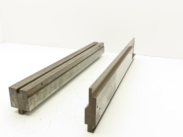 Press Brake U Bend Die Set 24" Long 3/8" Wide 1/2" Deep 1/2" Tang
