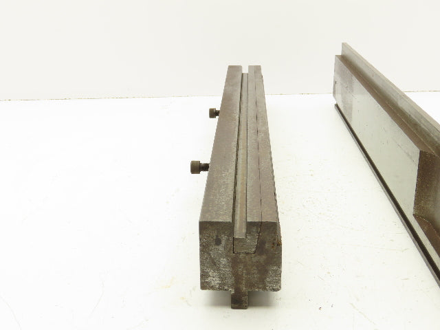 Press Brake U Bend Die Set 24" Long 3/8" Wide 1/2" Deep 1/2" Tang