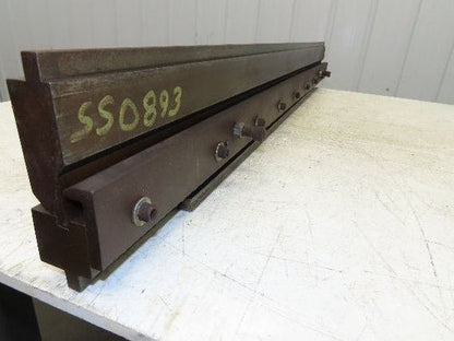 Press Brake U Punch Die Set 53" Long 11/32" Wide 9/32" Deep Backstop