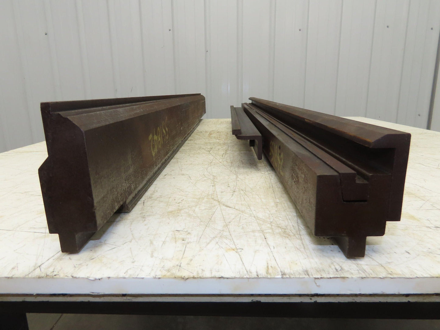 Press Brake U Punch Die Set 53" Long 11/32" Wide 9/32" Deep Backstop