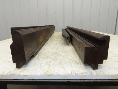 Press Brake U Punch Die Set 53" Long 11/32" Wide 9/32" Deep Backstop