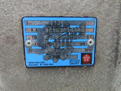 Nord Gear SK 32-MK213T Inline Helical Gearbox 3.75:1 Reducer 467rpm 3960 Torq