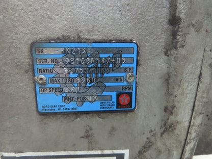 Nord Gear SK 32-MK213T Inline Helical Gearbox 3.75:1 Reducer 467rpm 3960 Torq