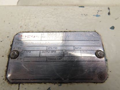 Dodge Reliance 180CM28A60 Inline Gearmotor 60:1 RH Reducer 29rpm 5Hp 460V 184T