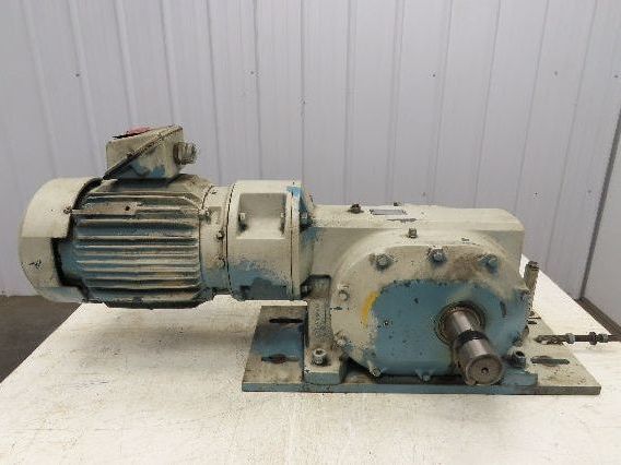 Dodge Reliance 180CM28A60 Inline Gearmotor 60:1 RH Reducer 29rpm 5Hp 460V 184T