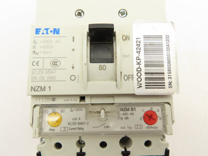 Eaton NZMB1-A80-NA Circuit Breaker 80A 3 Pole 600V